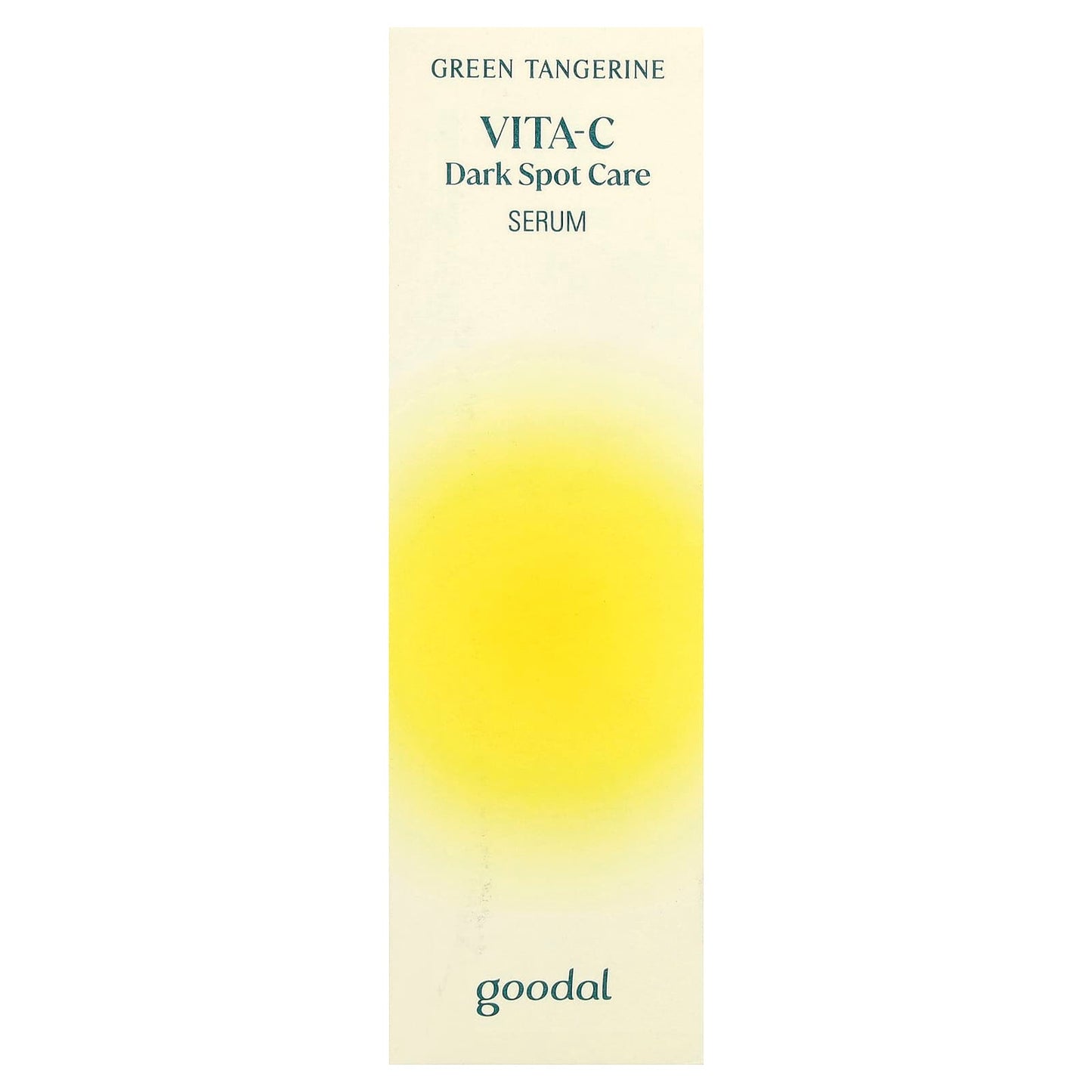 Goodal Green Tangerine Vita-C Dark Spot Care serum in tall rectangular bottle