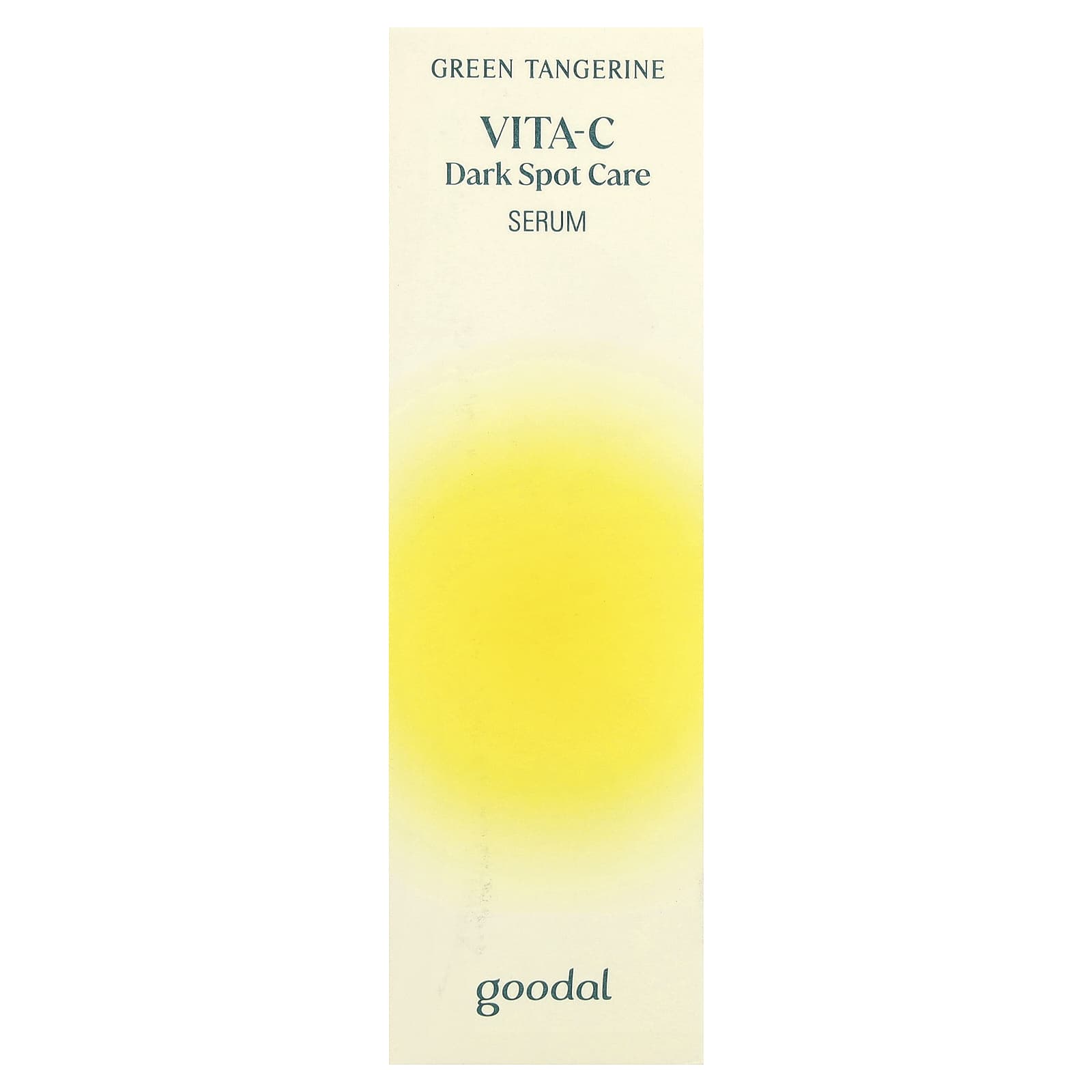 Goodal Green Tangerine Vita-C Dark Spot Care serum in tall rectangular bottle