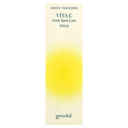 Goodal Green Tangerine Vita-C Dark Spot Care serum in tall rectangular bottle