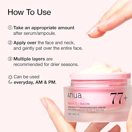 Anua moisturizer cream jar with hand holding the jar near the opening