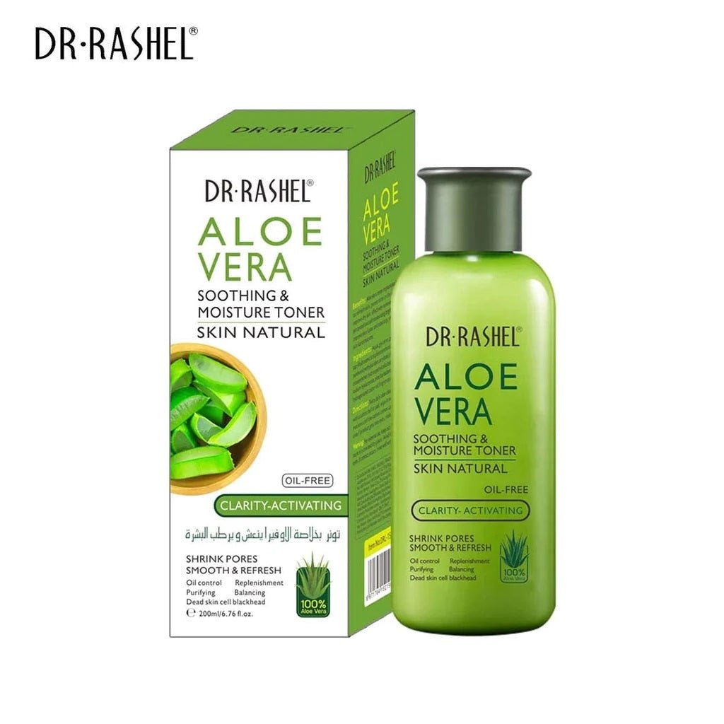 Dr.Rashel Aloe Vera soothing toner bottle with matching box