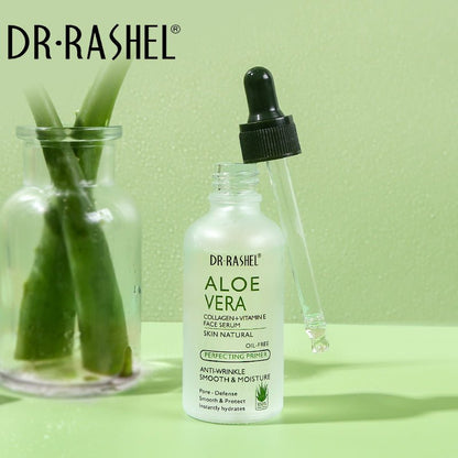 Dr.Rashel Aloe Vera face serum dropper bottle (clear bottle, black cap)