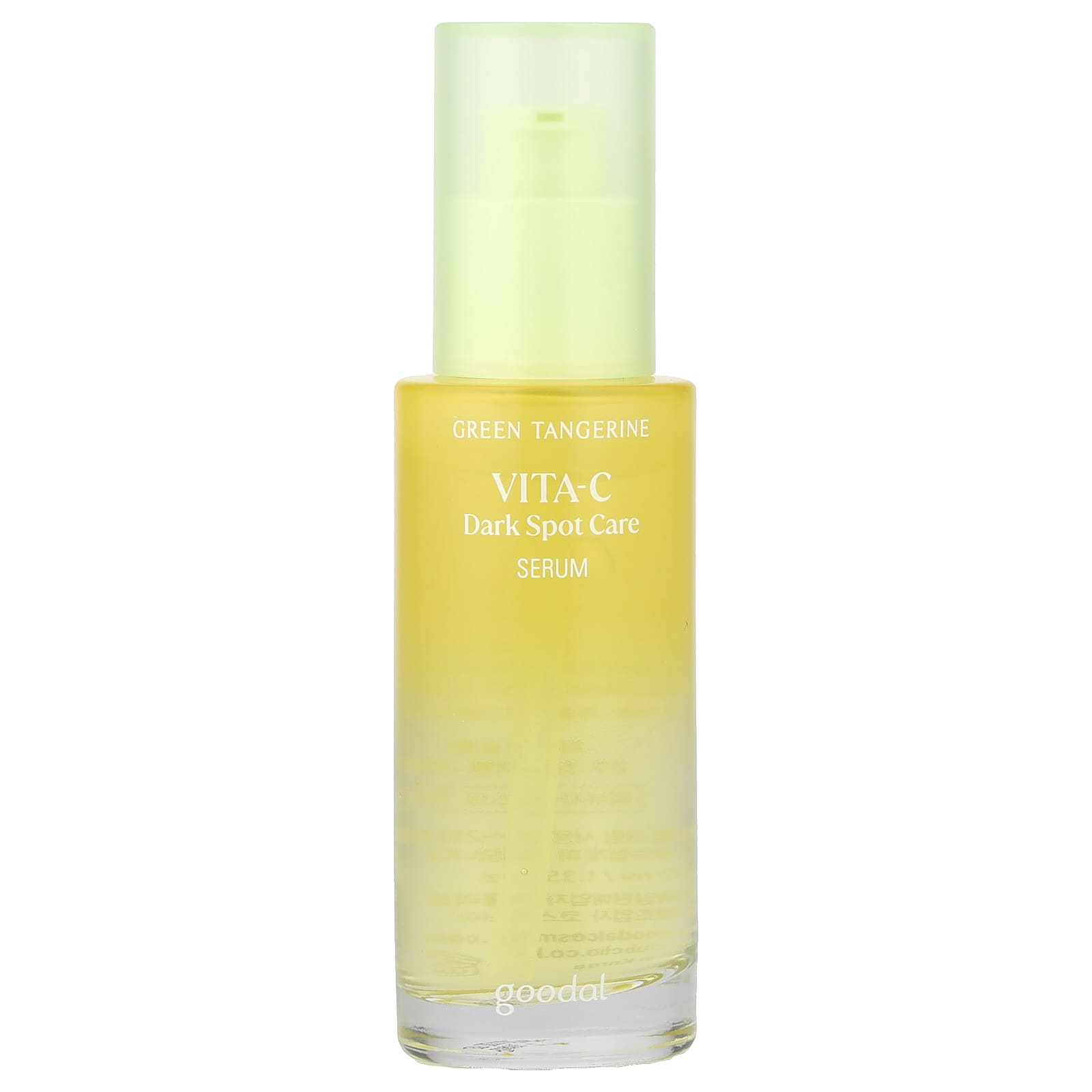 Goodal Green Tangerine Vita-C Dark Spot Care serum bottle with light cap