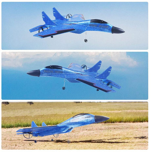 RC Plane SU-27 Drone with 2.4GHZ 2CH, Remote Channel Remote Control Airplane, Control Flying Paper Aircraft Toys Indoors & Outdoors Easy to Fly Best Gift for Adults and Children || UAEdealz