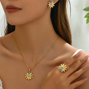 Women's Simple Fashion Diamond Necklace Suit || UAEdealz