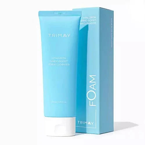 Aqua-blue Hyaluron gel cleanser tube with matching box