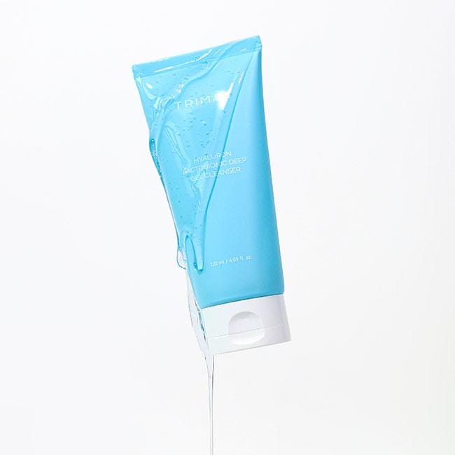 Aqua-blue Hyaluron gel cleanser tube