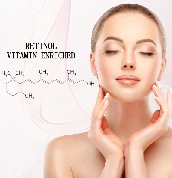 MaBox retinol eye cream applied near the eye area on a model